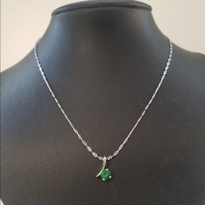 💚Sterling silver necklace with birthstone💚